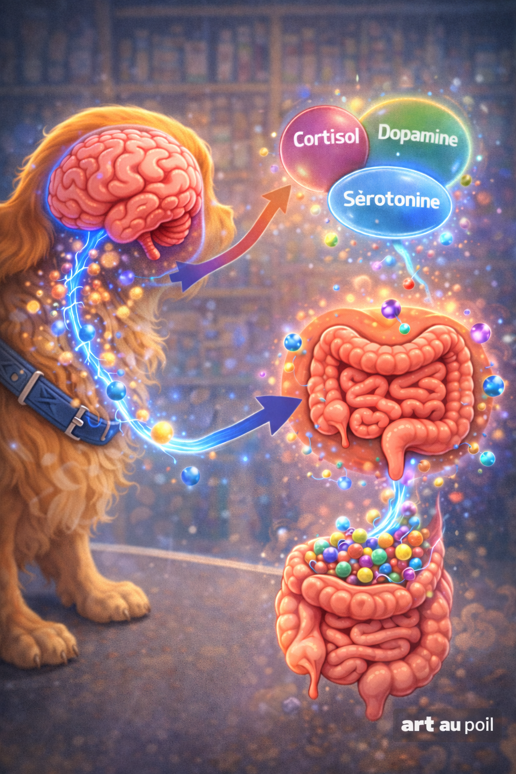 nerf vague stress cortisol chien