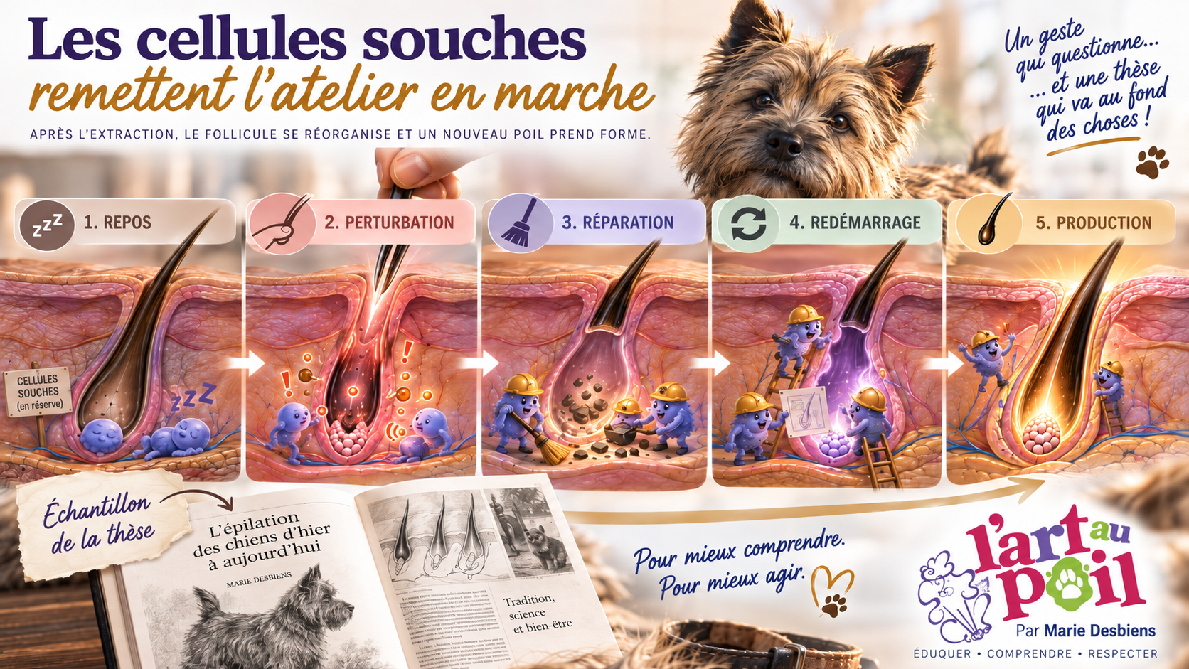 Le hand-stripping d'un point de vue biologique